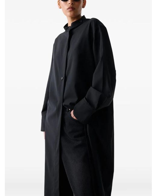 Studio Nicholson Black Extended Collar Wheeler Dress