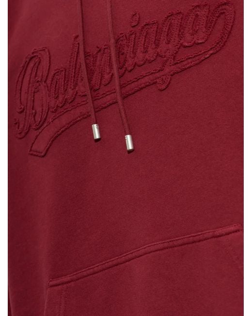 Balenciaga Logo-Embroidered Hoodie for men