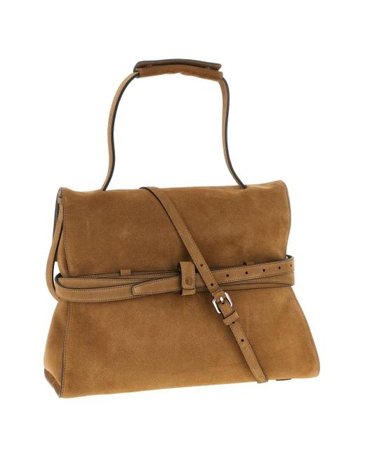 Moschino Brown Shoulder Bag