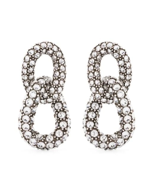 Isabel Marant Metallic Funky Ring Ohrringe Mit Kristallen