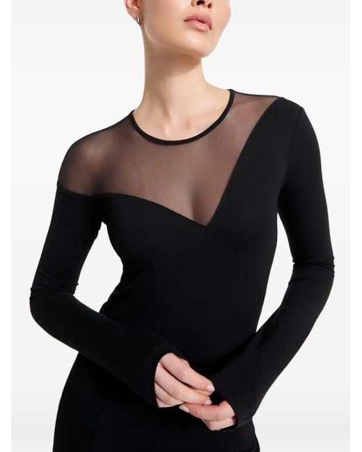 MARCELLA Black Charli Long-Sleeve Top