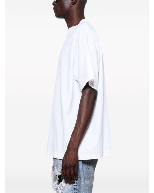 メンズ SAINT Mxxxxxx ロゴ Tシャツ White