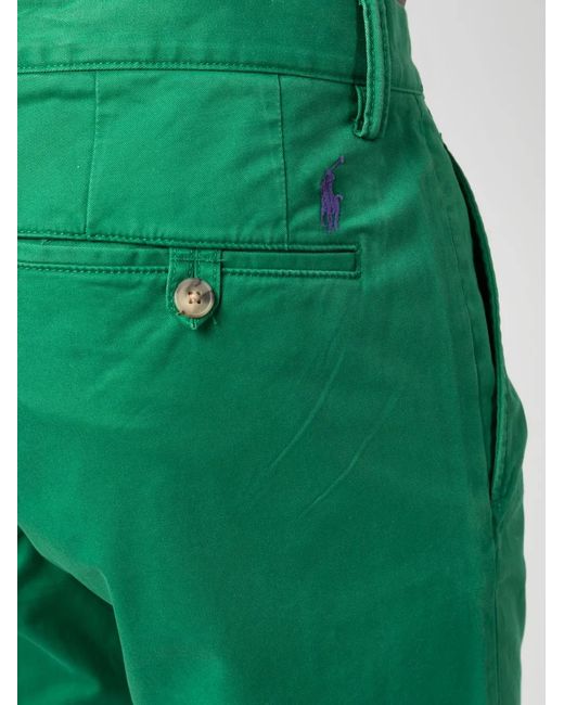 Polo Ralph Lauren Green Mid-Rise Chino Trousers for men