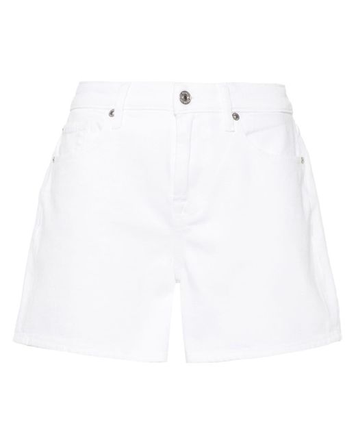 Shorts denim Monroe di 7 For All Mankind in White