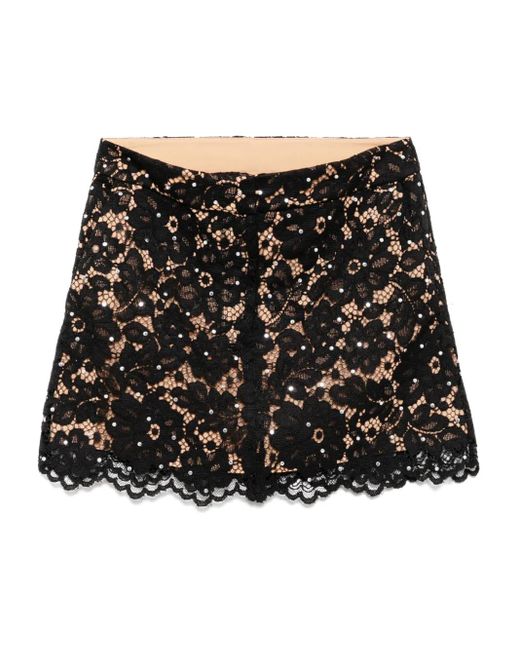MICHAEL Michael Kors Black Floral Lace Skirt