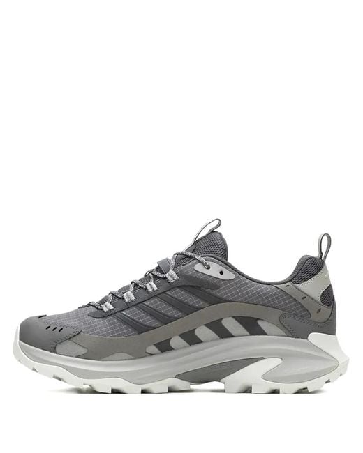 Merrell Gray Moab Speed 2 Logo-Detail Sneakers for men
