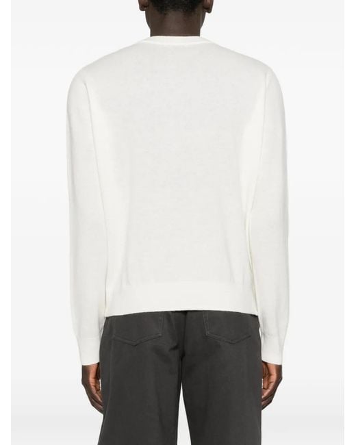 Entire studios White V-Neck Sweater