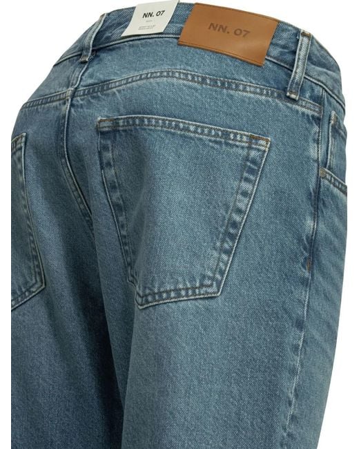 NN07 Blue Sonny Faded Straight-Leg Jeans for men