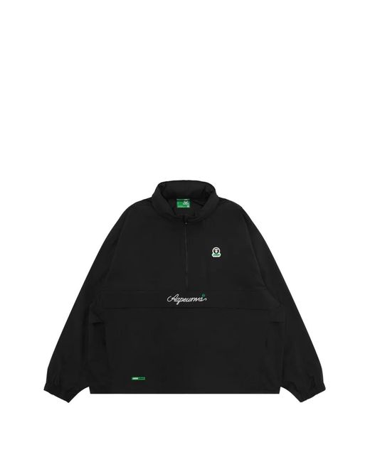 Aape By A Bathing Ape Black Logo Hooded Jacket for men