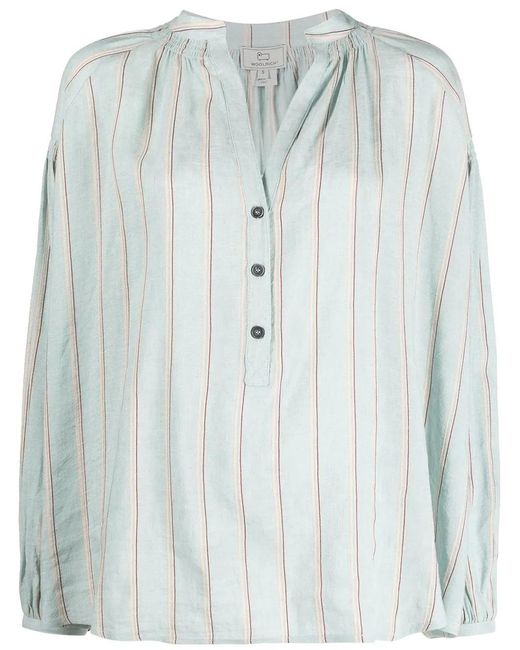 Woolrich Blue Striped Tunic Top