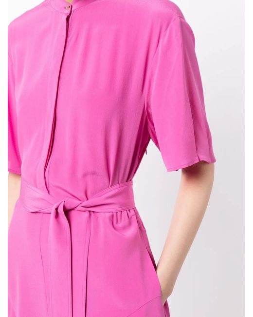 Stella McCartney Pink Iconics Crepe Asymmetric Dress