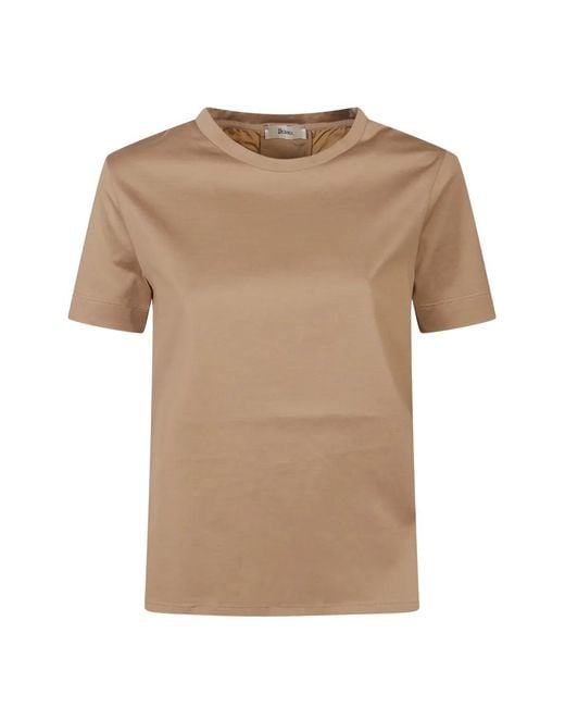 Herno Natural Cotton Jersey And New Techno Taffeta T-shirt