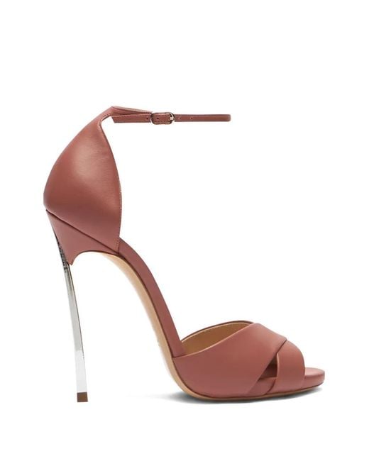 Casadei Pink Blade Heeled Sandals
