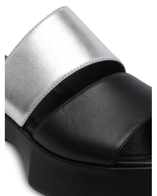 Vic Matié Black 55Mm Leather Heeled Sandals