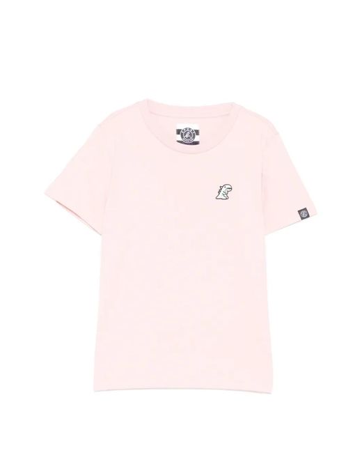 SPORT b. by agnès b. Pink Flower Dino Patched T-Shirt