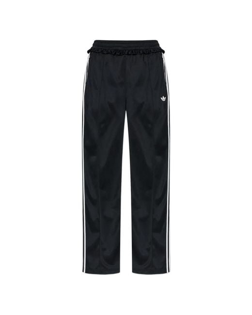 Adidas Black Pleated Firebird Track Pants