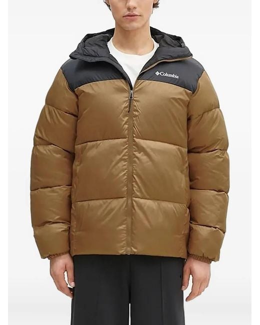 ジャケット・アウター Columbia hooded puffer jacket brown tech Columbia Hooded Puffer Jacket in Brown for Men | Lyst Canada