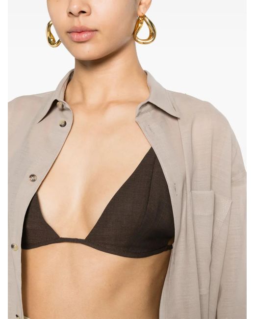 Philosophy Di Lorenzo Serafini Black Halterneck Bra Top