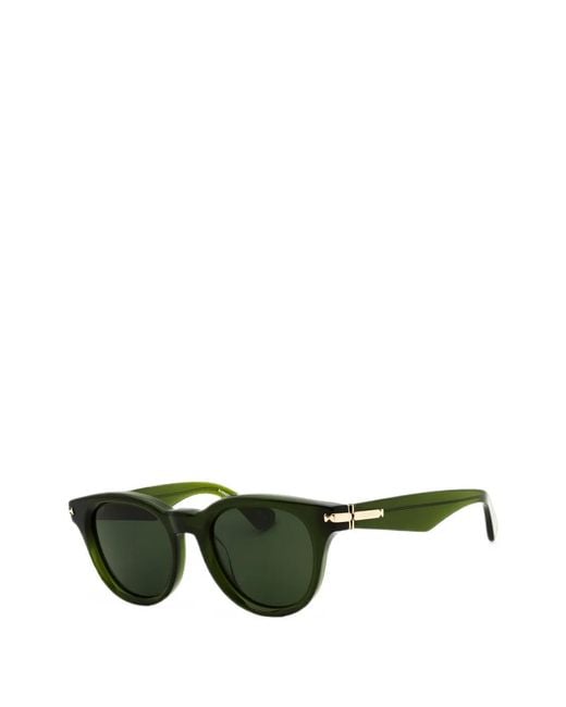 Burberry Green Round-Frame Sunglasses