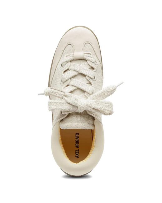 Axel Arigato White Grain Suede Sneakers for men