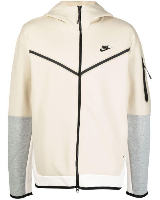 Nike Tech Fleece Zipup Hoodie in Natural for Men Lyst