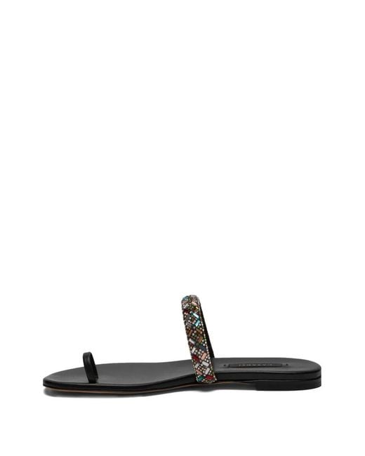 Casadei White Vegas Beaded Sandals