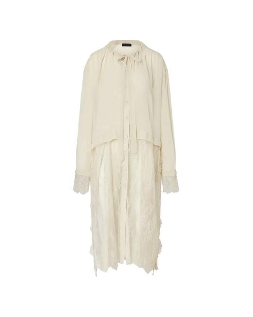 Liu Jo White Long-Shirt With Lace Details