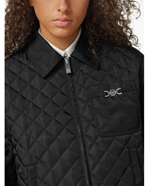Versace Black Quilted Blouson Jacket