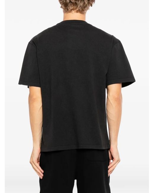 Melt Black Graphic-Print T-Shirt for men