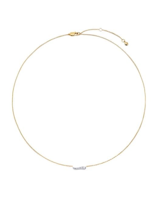Monica Vinader White Diamond-Embellishment Necklaces