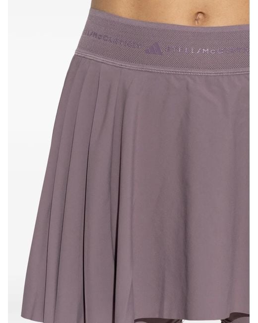 Adidas By Stella McCartney Purple Pleated Mini Skorts