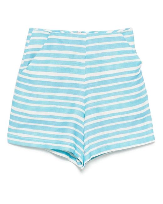 Pantalones cortos a rayas Olivia Bambah de color Blue