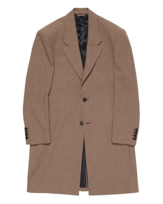 Abrigo Con Motivo Pied De Poule Acne de hombre de color Brown