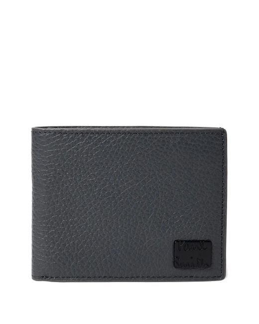 Paul Smith Gray Textured Logo Cardholder for men