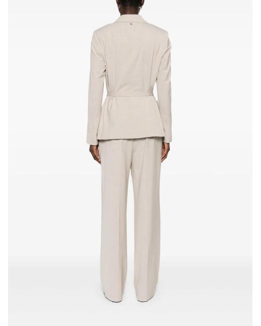 Marc Cain Natural Belted Fitted Jacket