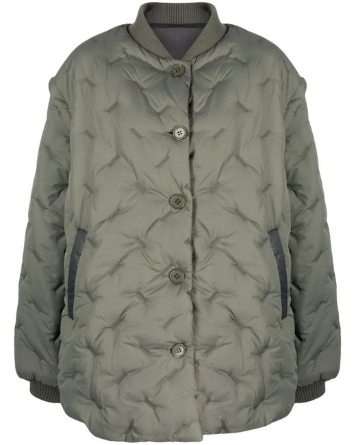 Sherpa Green Quilted Padded Jacket