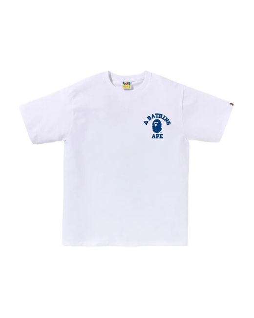 A Bathing Ape White Abc Camo Graphic-Print T-Shirt for men