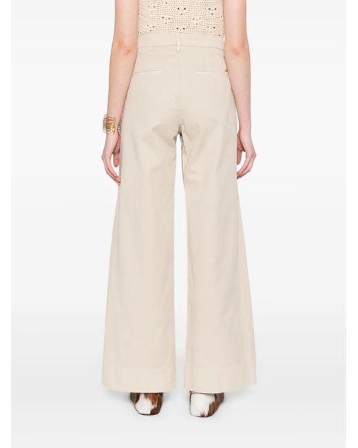 Mason's White Gabardine Trousers