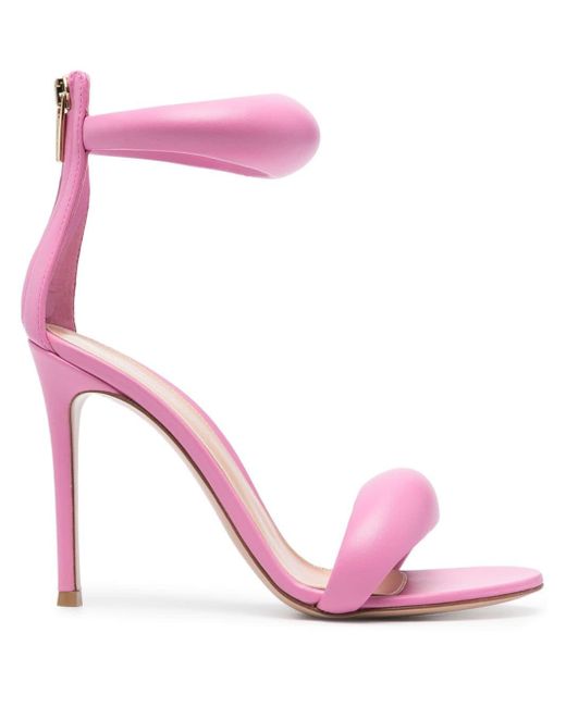 Sandalias Bijoux con tacón de 105 mm Gianvito Rossi de color Pink