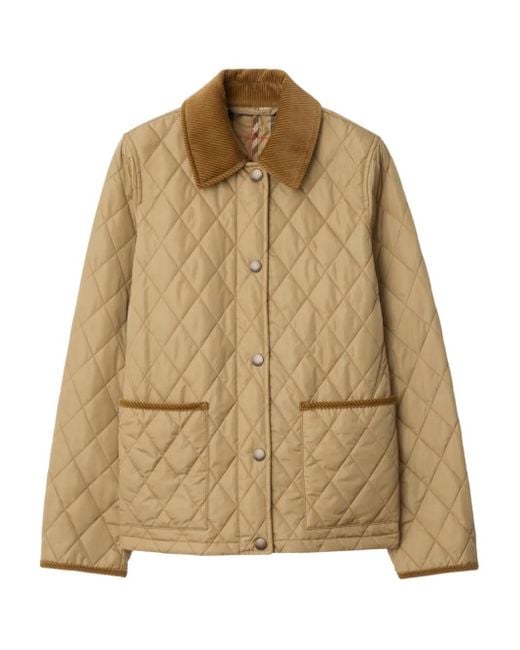 Burberry キルティング ジャケット Natural