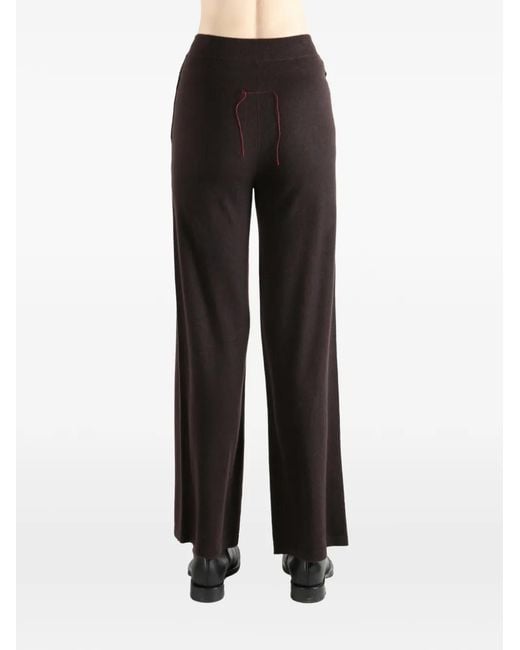 Uma Wang Gray X 1436 Drawstring Knitted Trousers