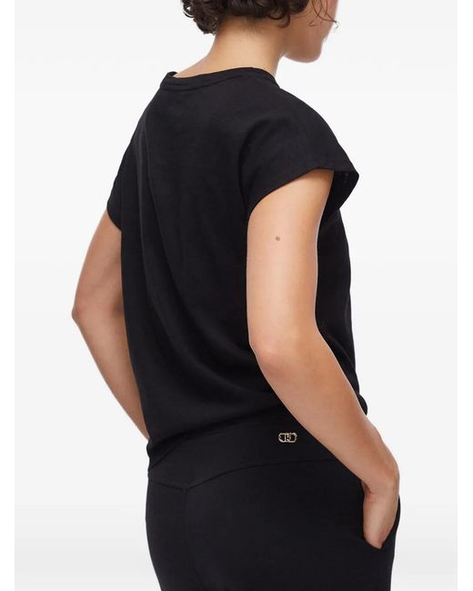 Liu Jo Black Fleece Balloon Trousers
