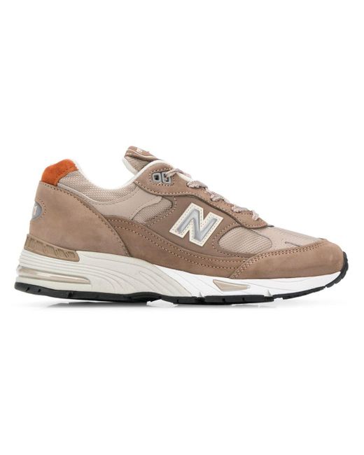 New Balance Brown W991 Sneakers