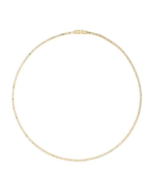 Ryenn's Eyes White Aventurine Tennis Necklace