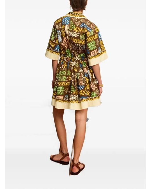 ALÉMAIS Yellow Minnie Mini Dress