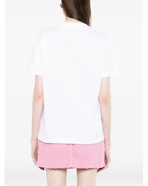 Versace White Embellished T-Shirt