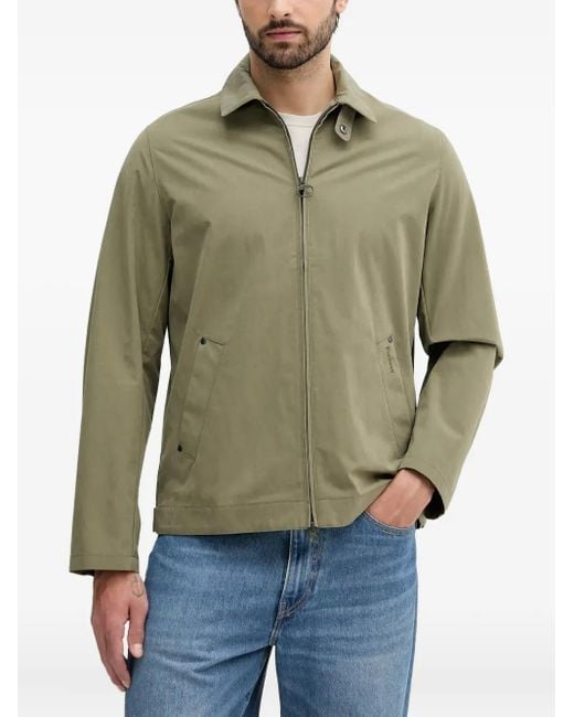 Barbour Green Zip-Fastening Patch-Pocket Jacket for men