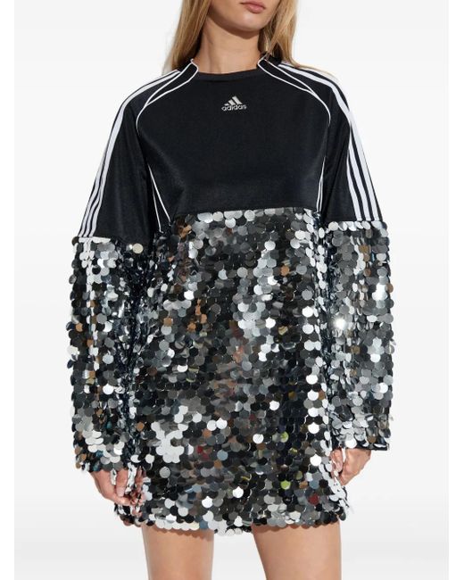 adidas Women's Black Teamgeist Adilenium Season Mini Dress