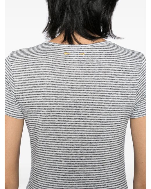 The Upside Pacey ストライプ Tシャツ White