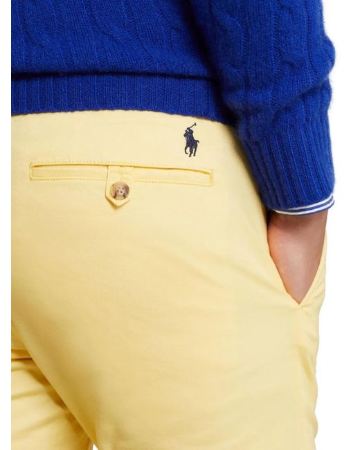 Polo Ralph Lauren Yellow Stretch-Design Chino Trousers for men